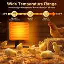 Chick Brooder Plate - Energy Efficient Chick Heating Plate with Adjustable Height and Angle, 50-158F Digital Temp Control for Winter Chicken Coop, Brooder Box, Ducklings