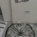 NSYOOMH 2 pack 10" 12" Rustproof Black Metal Plant Stands Heavy Duty Plants Holder Outdoor Indoor, Round Wrought Iron Sturdy Flower Planter Pot Stand, Corner Gardening Inside Potted Plant Risers - 10Inches