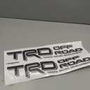 TRD Off Road Vinyl Decal Set of 2 | 18 x 3 | All Black | Weatherproof Sticker for Trucks & SUVs | Includes Squeegee for Easy Installation