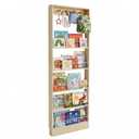 Behind The Door Bookshelf Kids Wooden Behind Door Bookshelf,4-Tier Bookcase