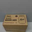 Classic 16 Oz Mason Jars, 6 Pack Canning Jars, Regular Mouth, Airtight & Leak Proof, Dishwasher Safe, Microwave & Freezer Safe, 3.2 x 4.5 x 5.5 inches