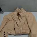 Ebifin Women's Notch Lapel Double Breasted Trench Coat Peacoat Winter Casual Long Blazer Jacket Overcoat (S)