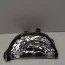 Paxiland Clear Backpack Stadium Approved 12126 with Reinforced and Wider Shoulder Straps, Small Clear Bag for Schools, Concerts, Work, Festivals and Sporting Events - Black