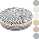 8 Inch Trivets for Hot Dishes, Hot Pots and Pans, Thick Heat Resistant Large Coaster for Kitchen, Hot Pads, Kitchen Essentials, Kitchen Decor for Table & Countertop, 6 Pcs (Mix Color)