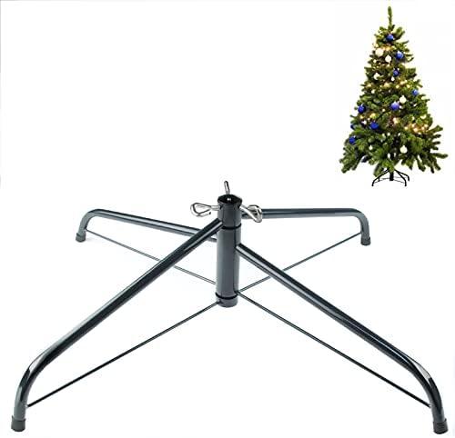 MNKXL 28 Inch Christmas Tree Stand for 4 to 10ft Christmas Trees,fits 1.3 inch Pole,Folding Christmas Tree Stand