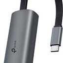 TP-Link USB C to Ethernet Adapter, 2.5 G Plug & Play Network Adapter | Type-C to RJ45 | Aluminum Alloy Case | Thunderbolt 4/3 Compatible for MacBook Pro/Air, iPad, iPhone 16 Pro/Max and More (UE302C)