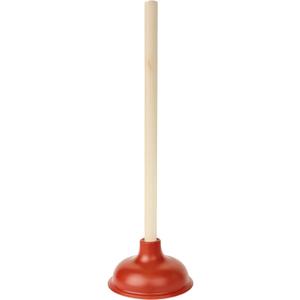 Bexter 19-Inch Toilet Plunger with Wooden Handle  Heavy-Duty Rubber Cup for Toilets, Sinks & Drains  Auburn