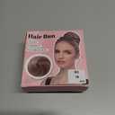 SARLA Black Hair Bun Extension Synthetic Drawstring Fake Ballet Bun for Women Lady Updo Donut Chignon