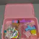 Weilim Unicorn Sensory Bin for Girl, Magic Sand Art Kit with Sandbox, Color Sand, Unicorn Fine Motor Kids Toy Christmas Birthday Gift for Toddler Ages 3 4 5 6 7 8