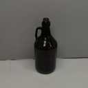 Large Amber Pump Bottle for Salons, Shampoo, Conditioner, Hair Serum, Gel - Half Gallon Glass Jug Pump Dispenser - 64 oz Capacity - Pack of 1- by Kitchentoolz