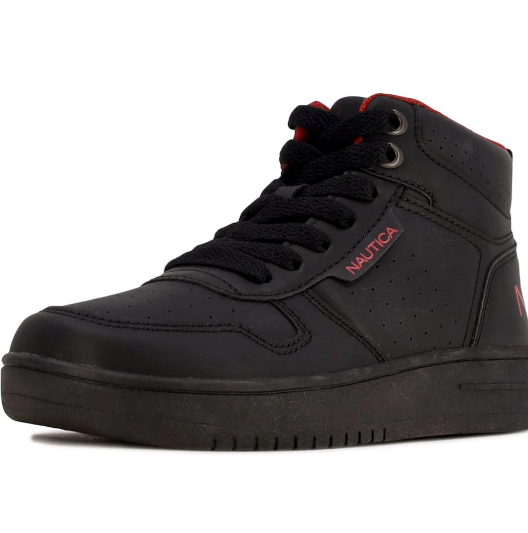 Nautica Kids Sneaker: Lace-Up Fashion Shoe with Boot-Like High Top Design for Boys and Girls (Big Kid/Little Kid Sizes) - Horizon, 5
