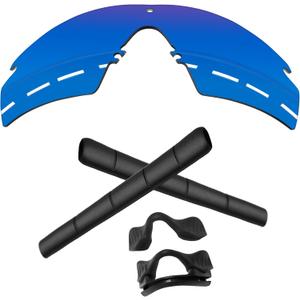 1.6MM Polarized Replacement Lenses & Rubber Kits for Oakley Si M Frame 2.0 Sunglasses (Sapphire Blue - Polycarbonate Polarized)