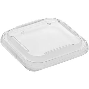 Restaurantware-LIDS ONLY: Matsuri Vision 5.4 x 5.4 x 0.7 Inch Lids For Sushi Containers, 100 Airtight Lid - Containers Sold Separately, No-Fog Design, Clear Plastic Covers, For Sushi Boxes