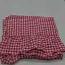 Plaid Ruffled Table Cloth 60x114x6