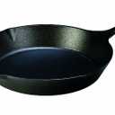 Lodge Seasoned Cast Iron Skillet - PFAS-Free, Non-Toxic Cookware - Use with an Oven, Stove, Grill, or Campfire - Naturally Non-Stick & Oven Safe - 13.25 Inches