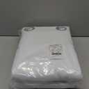 NICETOWN 100% Blackout Window Curtain Panels, Cold and Full Light Blocking Drapes with Black Liner for Nursery, 84 inches Drop Thermal Insulated Draperies (White, 2 Pieces, 52 Wide Each Panel)