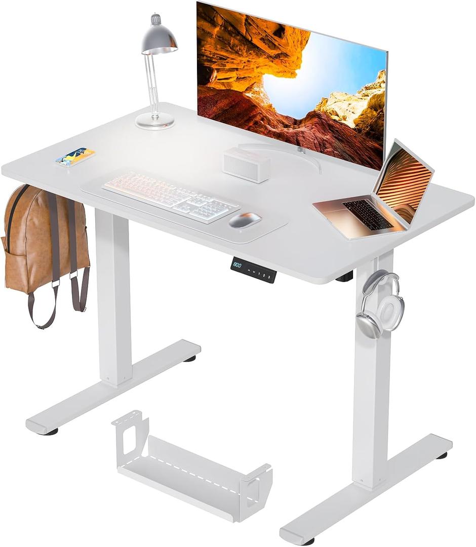 Standing Desk, 40x24 Inch Electric Height Adjustable Computer Desk