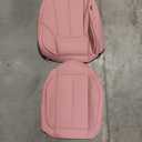 Coverado Car Seat Covers Full Set, Seat Covers for Cars, Pink Car Seat Protector Waterproof, Nappa Leather Car Seat Cushion, Car Seat Covers Front Seats and Back Fit for Most Cars