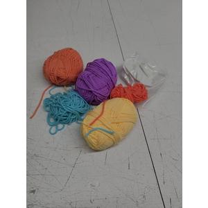 Boye 43-40236 Mushroom Bag and Smiley Face Pillow Learn to Crochet Kit for Beginners with 2 Projects, Multicolor, 12 Pieces