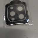 beuxece Compatible for iPhone 16 Pro/iPhone 16 Pro Max Camera Lens Protector, Matte Metal Camera Cover with HD Tempered Glass Rear Lens Screen Protector [Strong Adsorption]-Titanium Black