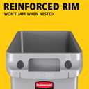Rubbermaid Commercial Products Slim Jim Trash Can, Gray, 23-Gallon