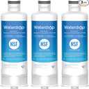 QVGQW DA9717376B Replacement for Samsung HAFQIN, HAFQIN/EXP, DA9708006C, RF28R7201SR, RF28R7351SG, WDF45, Replacement Water Filter, Pack of 3