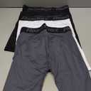 Roadbox Youth Boys Compression Shorts - Spandex Athletic Kids Running Compression Underwear for Basketball Baseball Soccer (Medium, 06 Black+White+Grey)