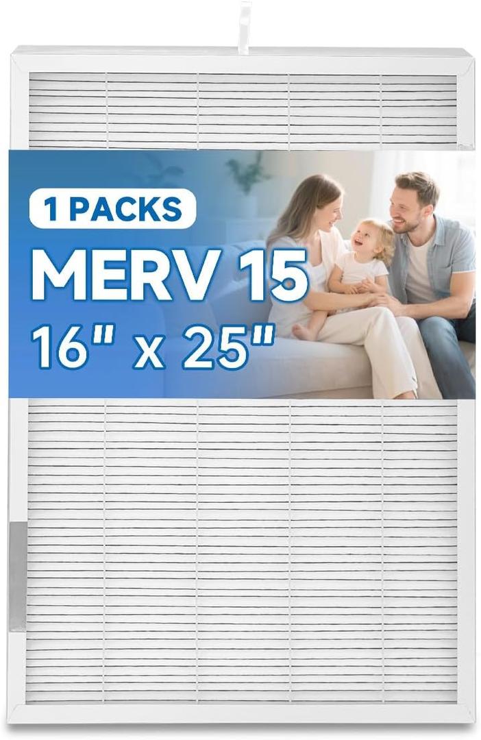 MERV 15 Replacement Filter GAPAAXCC1625 Replacement Filter Compatible with Bryant Carrier GAPAAXCC1625 Infinity 16" x 25", 16''X25''X3.5'' Airfilter (1 Pack)