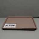 Boot Tray for Entryway Indoor, Heavy Duty Shoe Mat Tray 2 Packs, 16.7"x12.8" Waterproof Mat with Raised Edge, Outdoor Multi-Purpose for Boots, Shoes, Garden, Pets (Tan)