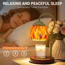 Candle Warmer Lamp - Electric Candle Warmers with Timer Dimmer Height Adjustable Wax Melt Warmer for Jar Candles, Blown Art Glass Warming Lamp Housewarming & Birthday Gifts for Mom Women