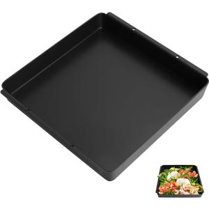 Non-Stick Griddle Plate for Ninja XSKOCTPN Woodfire OO100 Series,12 x 12 Cooking Baking Pan for Ninja Woodfire Outdoor Pizza Oven Grill Accessories, Pre-Seasoned