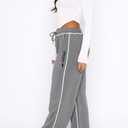 DISCIPBUSH Track Pants Women Sweatpants Lounge Pants (Gray, XL)