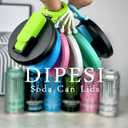 ORIGINAL CREATOR - DIPESI 6 Pack Soda Can Lids with Straws,Inspired by Energy Drink Can Colors, Reusable BPA-Free Can Tops for Energy Drink, Soda, Juice, Beer Fits Standard 12oz/16oz CansK01-P6