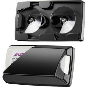 EZ Pass Holder for Windshield with Suction Cups, Toll Pass Transponder Holder for EZPass Mini/iPass (Black) (1-Count (Black))