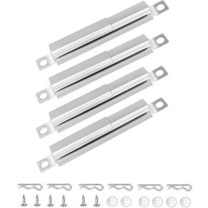 Hisencn 4 Pack 304 Stainless Steel Carryover Tubes - Universal Gas Grill Crossover Tube Replacement for Charbroil, Nexgrill 5-Burner & Most 4-5 Burner Grills