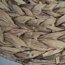 JEUIHAU Set of 5 Water Hyacinth Braided Placemat, 13 Inch Round Placemats Rattan Placemats, Natural Wicker Seagrass Rattan Placemats for Dining Table, Decoration