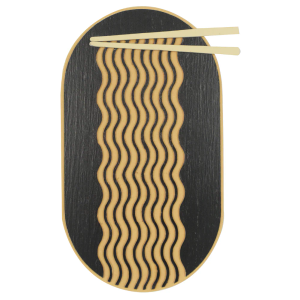 Noodles & Chopstick Wood Wall Art