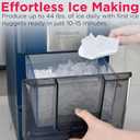FRIGIDAIRE Gallery EFIC255 Countertop Crunchy Chewable Nugget Ice Maker, 44lbs per Day, Auto Self Cleaning, 2.0 Gen, Navy