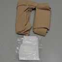 Lin Performance 15-20 mmHg Medical Compression Stockings for Women and Men Thigh High Dot-Top Open Toe Socks for Varicose Vein Swollen legs Travel Flight Pregnant(Beige,L)