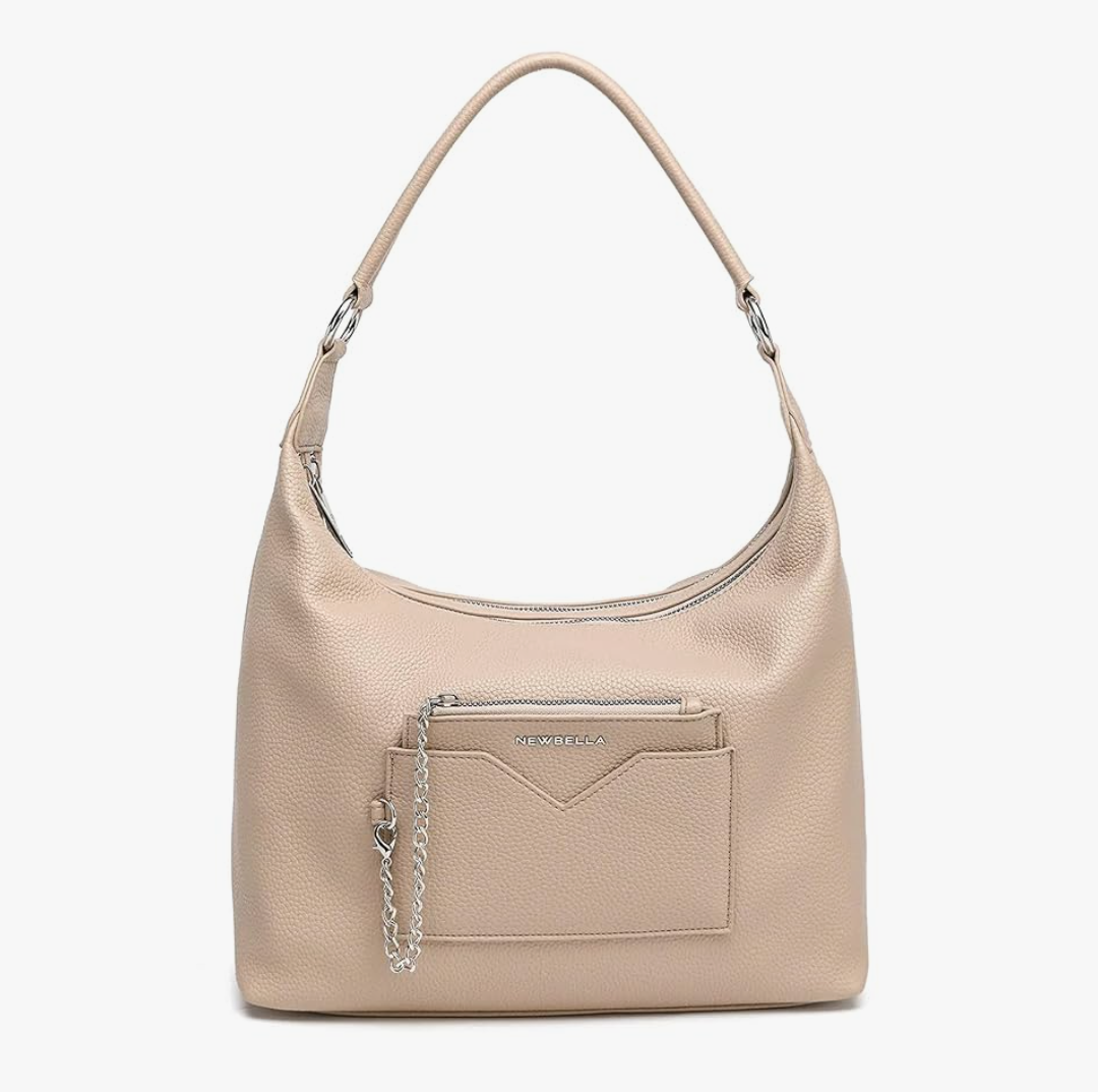 Hobo Purse, PU Leather Shoulder Bag, Tote Handbag for Work and Travel