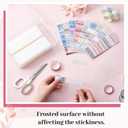 Crtiin 120 Pcs Washi Tape Cards Organizer with Storage Box Portable Washi Tape Holder & Display Board for Scrapbooking, Journaling, DIY Crafts, Travel (5.9 x 2 Inch)