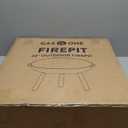 GasOne 23 in Outdoor Wood Burning Fire Pit  Durable Alloy Steel Fire Pits for Outside  Small Fire Pit for Backyard, Porch, Deck, Camping, BBQ