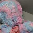 chovy Kids Girls Faux Fur Purple Rainbow Comforter Sets Twin/Full - 3PC Bed Set Soft Warm Comfortable Classical Rabbit Plush Velvet Flannel Fluffy Fuzzy Bedding（Comforter x 1 Pillowcases x 2）