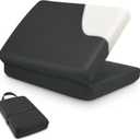 Travel Seat Cushion – Portable Memory Foam Cushion for Soft Support, Cushion Pad for Car Seat, Airplane, Bleacher, Airplane & Stadium Cushion for Long Sitting for Hip, Tailbone, Coccyx, Sciatica