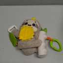 Fisher-Price Baby Toy Slow Much Fun Stroller Sloth, Travel Activity with Motion & Sensory Details for Newborns Ages 0+ Months