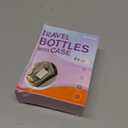 Travel Bottles with Case, 4x2oz TSA Approved, Leak-Proof, Press to Unlock, Compact & Portable Travel Toiletries (White)