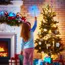 Brightown Christmas Tree Remote Control with Magic Wand - Wireless Light Switch for Kids to Turn On Lights, 50-80 Ft Range, Plug in with Music & Flashing Lights for Xmas Decor