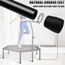 Newan 48'' Fitness Trampoline with Adjustable Handle Bar, Silent Trampoline Bungee Rebounder Jumping Cardio Trainer Workout for Adults - Max Limit 330 lbs