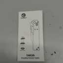 TACRAY Tarcus Folding Pocket Knife, 3.5" D2 Steel DLC Blade Carbon Fiber Overlay Handle, Lightweight EDC Knife with Crossbar Lock for Men and Women, Ideal for Camping, Hiking, and Survival