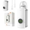 Portable Bottle Warmer, Equipped with a 6000 mAh Battery, Suitable for Dreastfeeding and Formula Feeding, Suitable for Travel Bottle Warmer, with a Digital Display